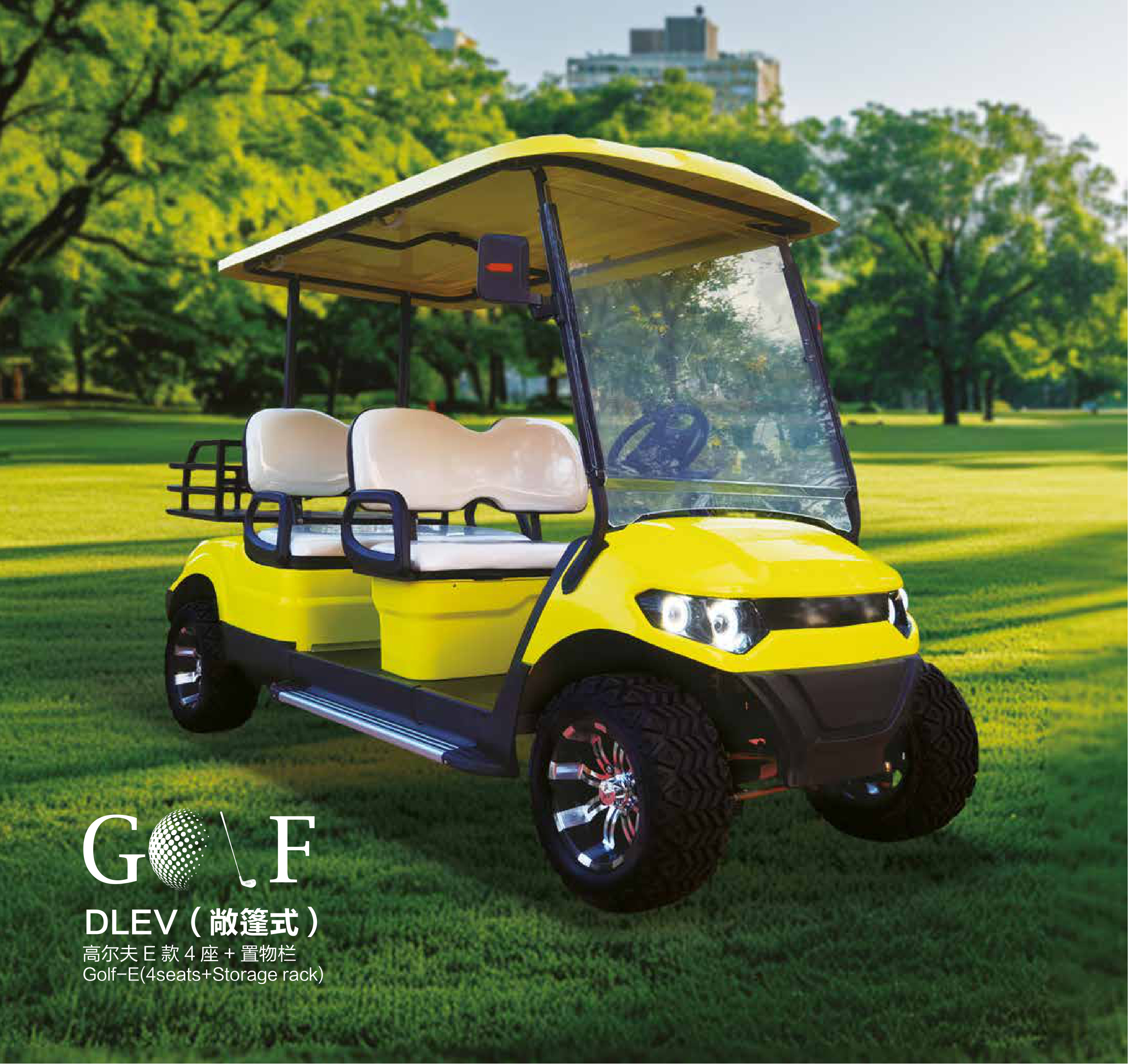Golf-E 4 Seats + Storage Rack