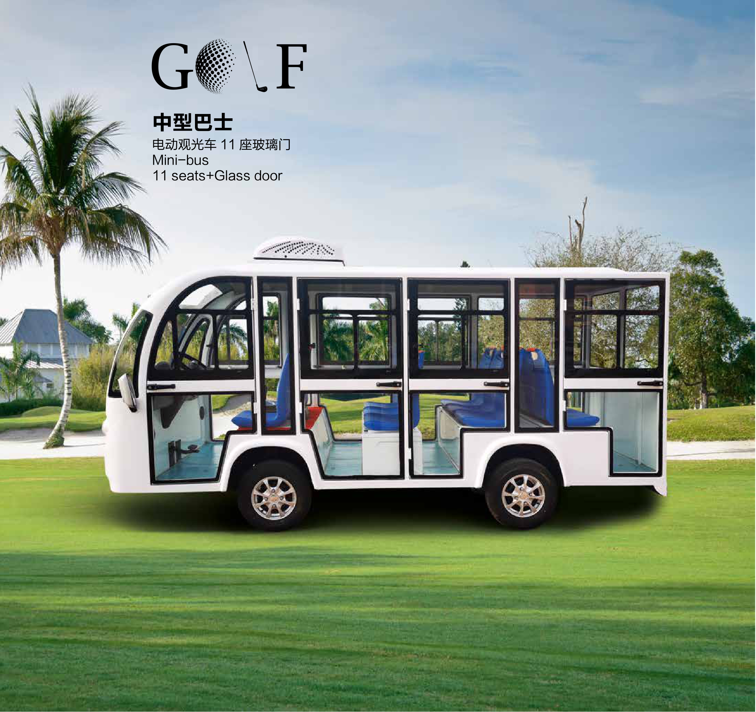 Mini-Bus 11 Seats Glass Door